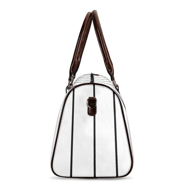 Classic Striped Travel Handbag