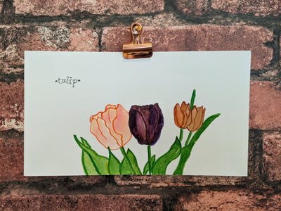 Tulips Watercolor Card - Artski&Hush