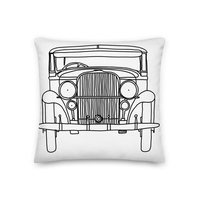 1930's Coachbuilder Car Decorative Pillow - Artski&Hush