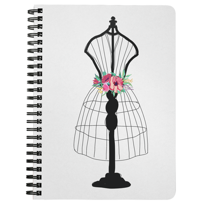Flora Mannequin Spiral Notebook - Artski&Hush