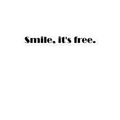 Smile Bubble-free stickers - Artski&Hush