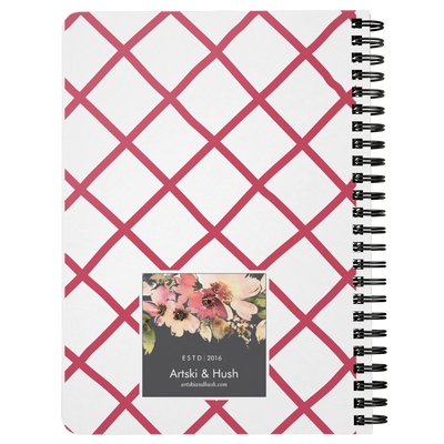 Flora Umbrella Spiral Notebook - Artski&Hush