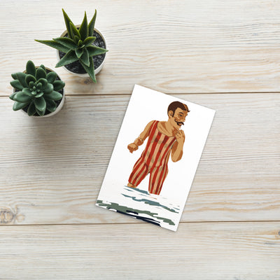 The Wading Gentleman Standard Postcard - Artski&Hush