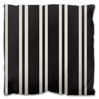 Black Stiped Outdoor Pillows