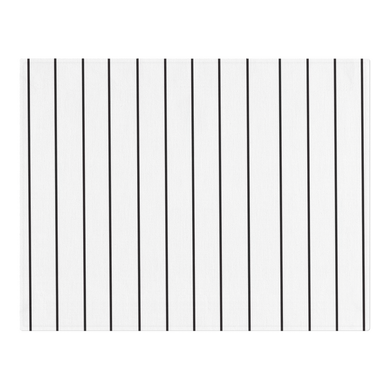 Black Stripes Woven Table Mat