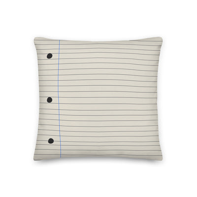 Notebook Paper Throw Pillow