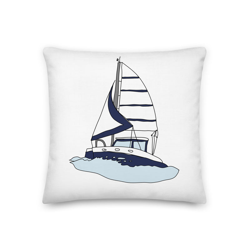 Sailboat Throw Pillow