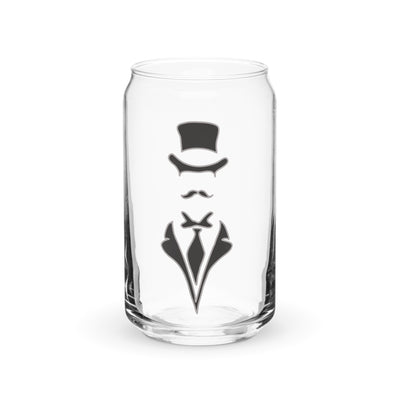 The Dressed Gentleman Can-shaped glass