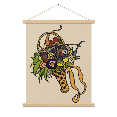 Venetian Flower Basket Print with hangers