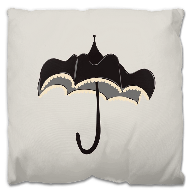 Ominous Umbrella Outdoor Pillows