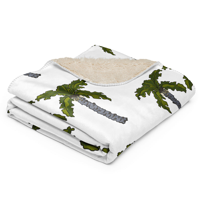 Palms Sherpa blanket
