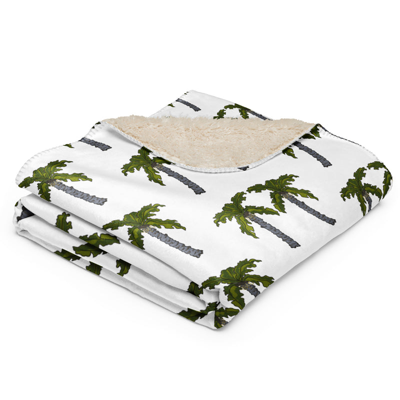 Palms Sherpa blanket