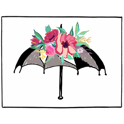 Flora Umbrella Indoor/Outdoor Floor Mats - Artski&Hush