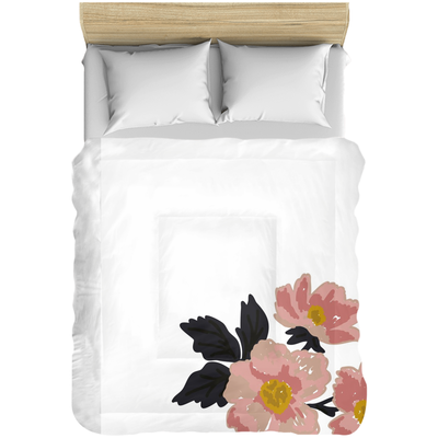 White Flora Comforters - Artski&Hush