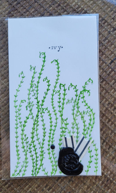 Ivy Watercolor Card - Artski&Hush
