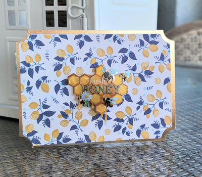Lemons Embellished Notecard - Artski&Hush