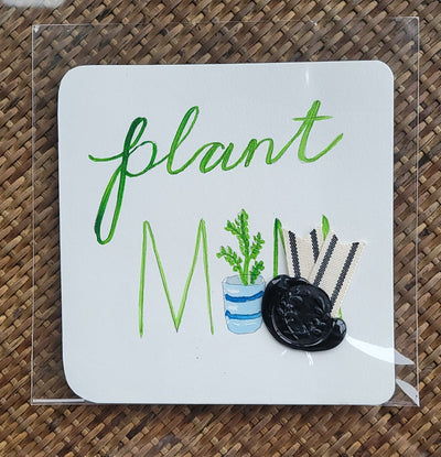 Plant Mom Watercolor Card - Artski&Hush