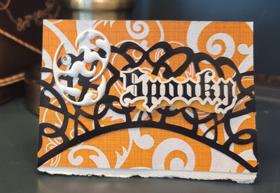 Spooky Embellished Notecard - Artski&Hush