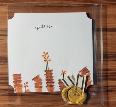 Potted Watercolor Card