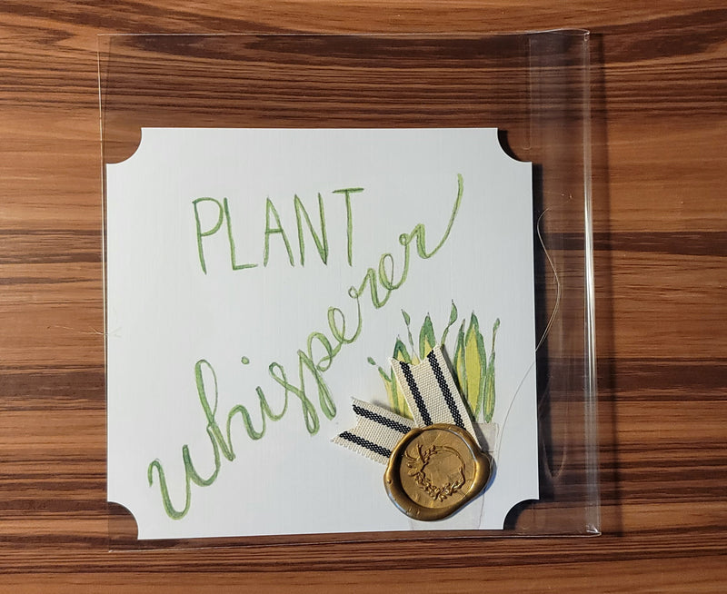 Plant Whisperer Watercolor Card