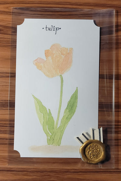 Tulip Watercolor Card