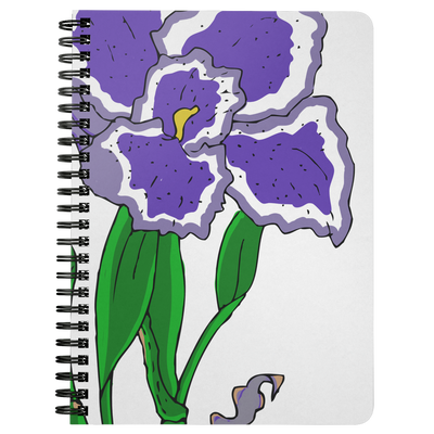 Iris Spiral Notebook - Artski&Hush
