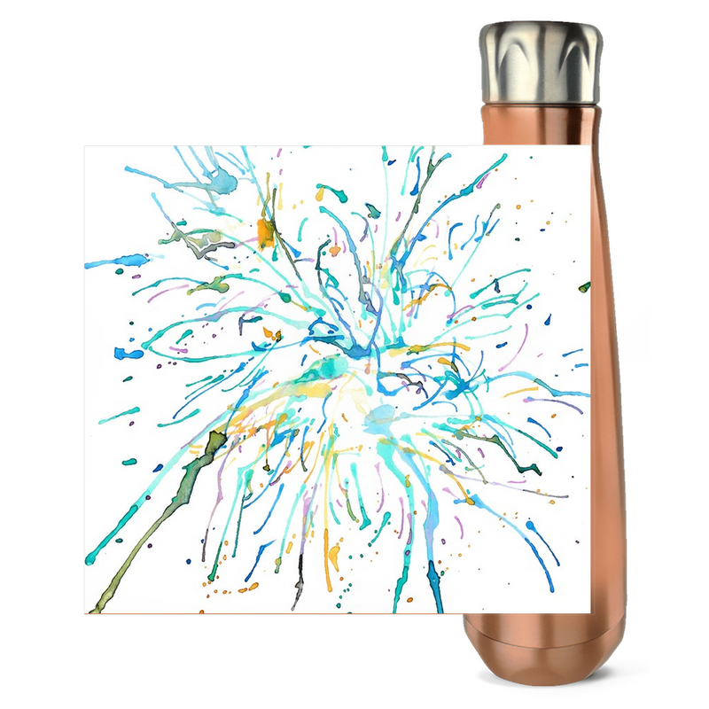 Watercolor Firework Water Bottles - Artski&Hush