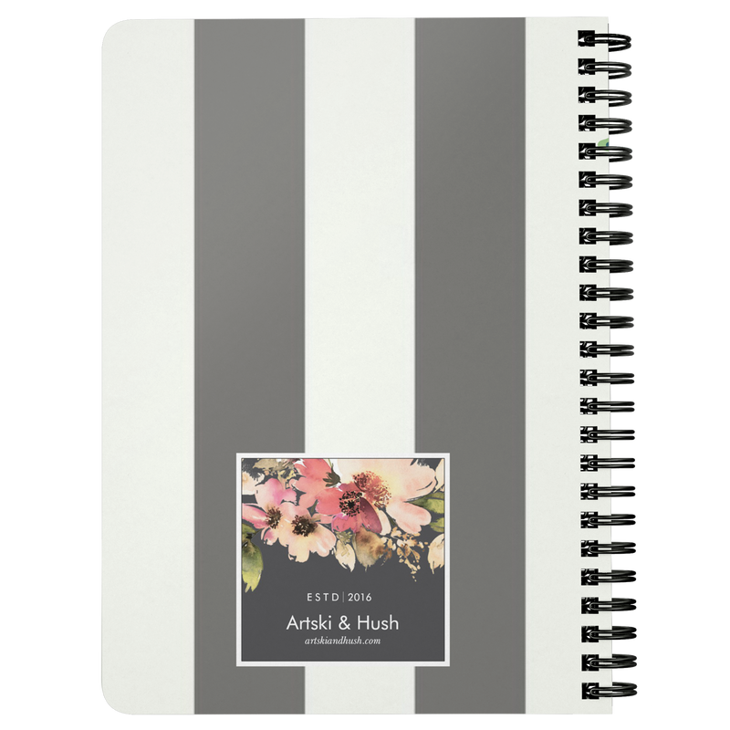 Flora Spiral Notebook - Artski&Hush