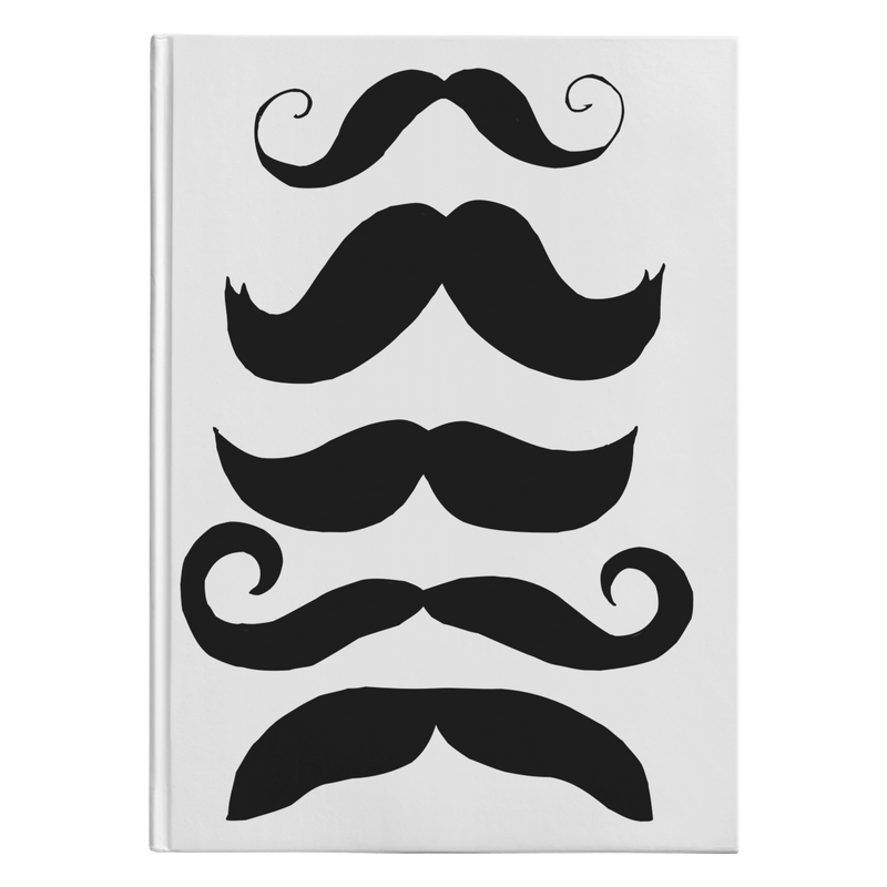 Mustache Club Hardcover Notebook/Journal - Artski&Hush