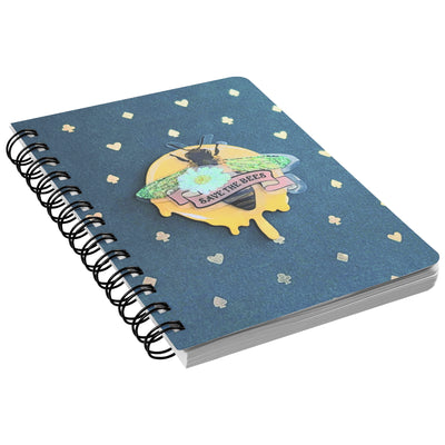 Notebellish Emerald Bee Spiral Notebook