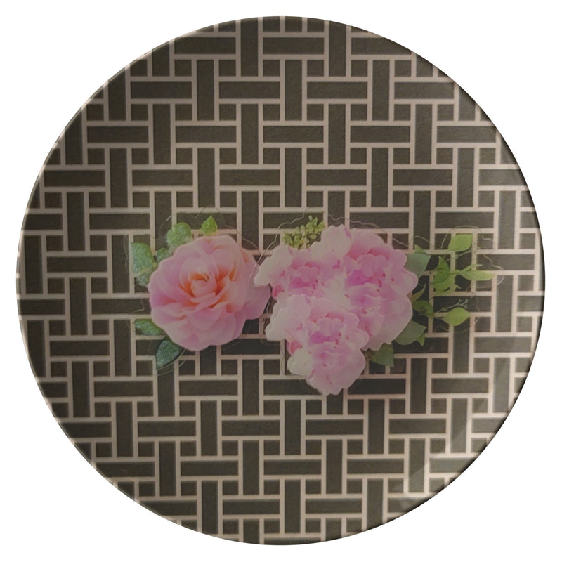 Geometric Rose "Paper" Plate