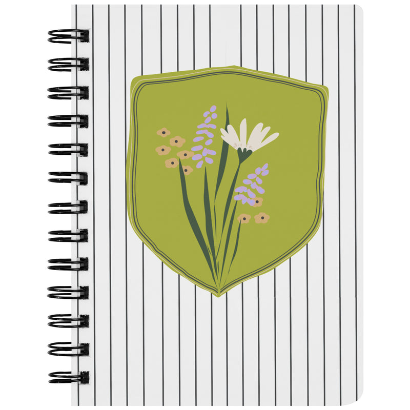 Notebellish Flora Shield Spiral Notebook
