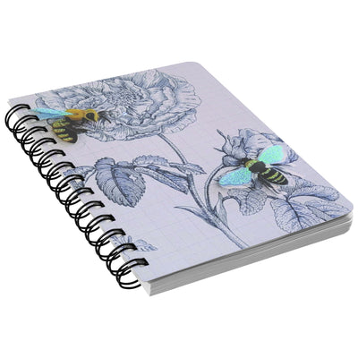 Notebellish Illustrated Bee Spiral Notebook