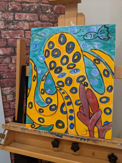 'Octopus' Acrylic Painting - Artski&Hush