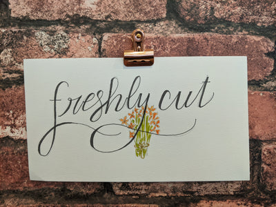 Freshly Cut Watercolor Card - Artski&Hush
