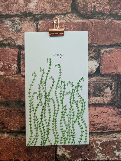 Ivy Watercolor Card - Artski&Hush