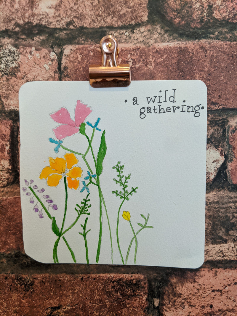 A Wild Gathering Watercolor Card - Artski&Hush