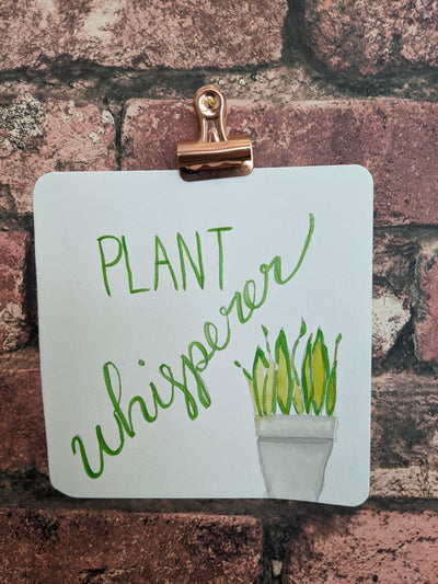 Plant Whisperer Watercolor Card - Artski&Hush