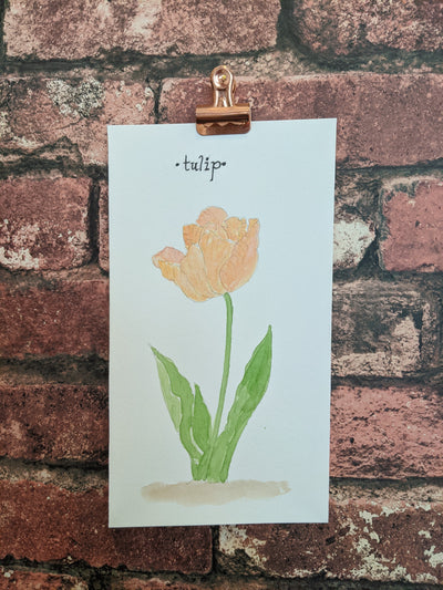 Tulip Watercolor Card - Artski&Hush