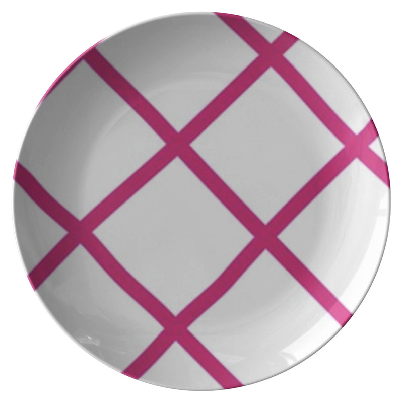 Raspberry Diagonal Plate