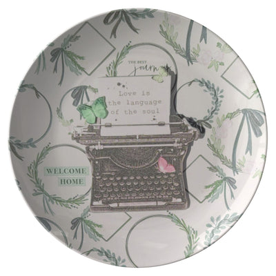 Typewriter "Paper" Plate