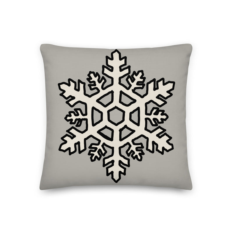 Snowflake Decorative Throw Pillow - Artski&Hush