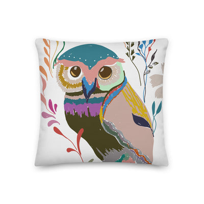 The Winter Owl Decorative Throw Pillow - Artski&Hush