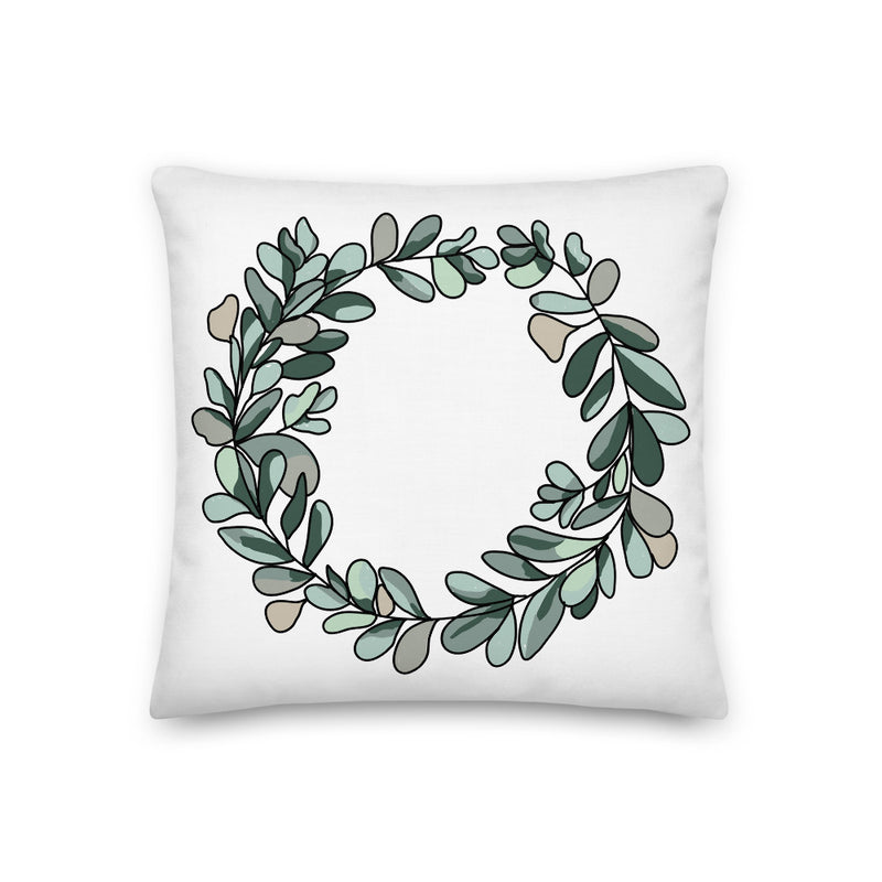 Eucalyptus Wreath Decorative Pillow - Artski&Hush