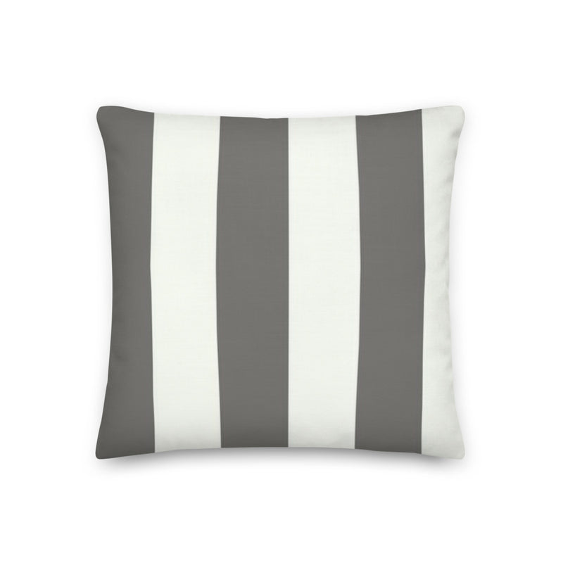Grey Striped Premium Pillows - Artski&Hush