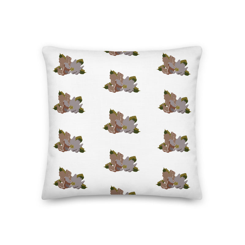 Flora Red Fox Decorative Throw Pillow - Artski&Hush