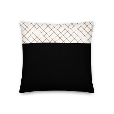 Black Banded Decorative Throw Pillow - Artski&Hush