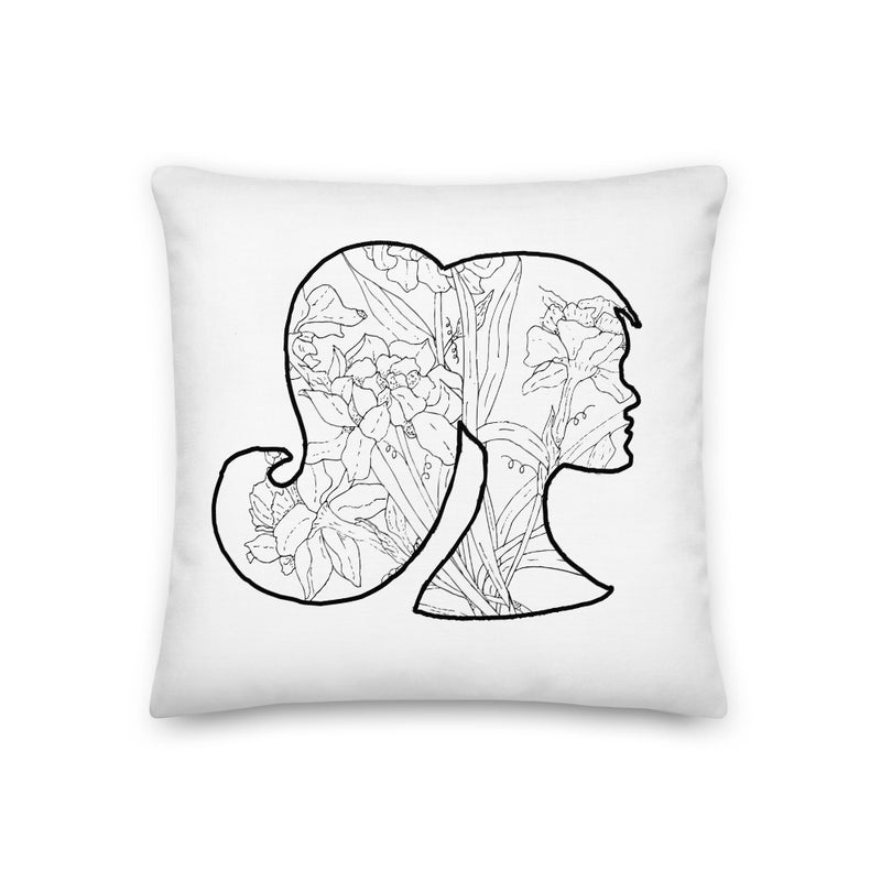 The Flower Girl Decorative Pillow - Artski&Hush
