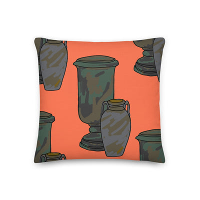 Orange Urns Pillow - Artski&Hush