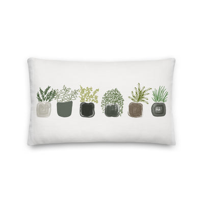 Plant Life Decorative Lumbar Throw Pillow - Artski&Hush